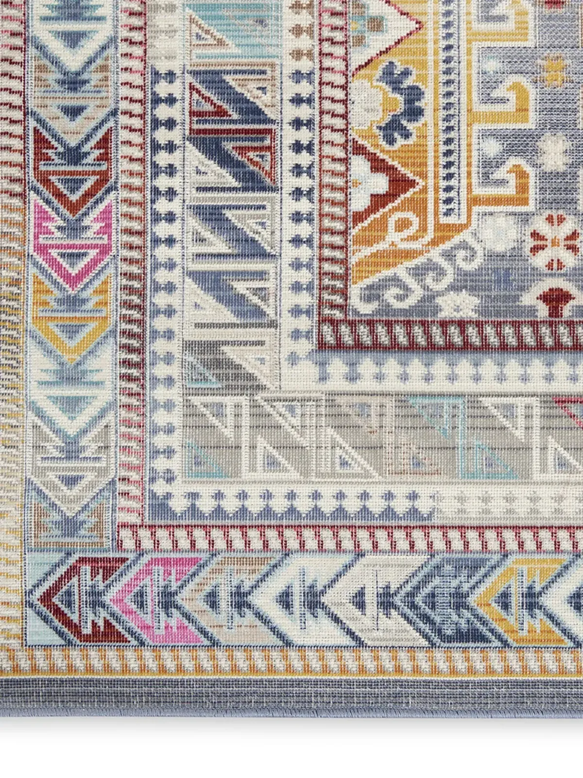 Vintage Kashan VKA06 Gray/Multicolor 7'10" x 9'10" Rug