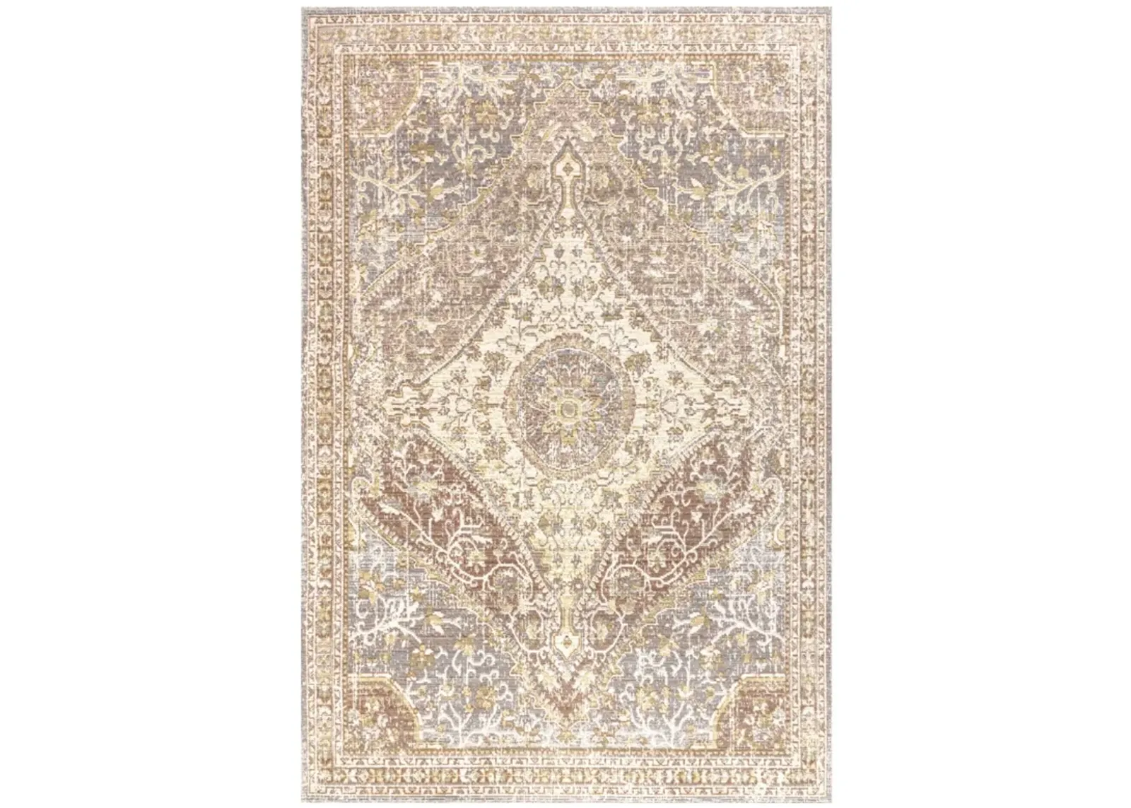 Petras Modern Ornate Medallion Area Rug