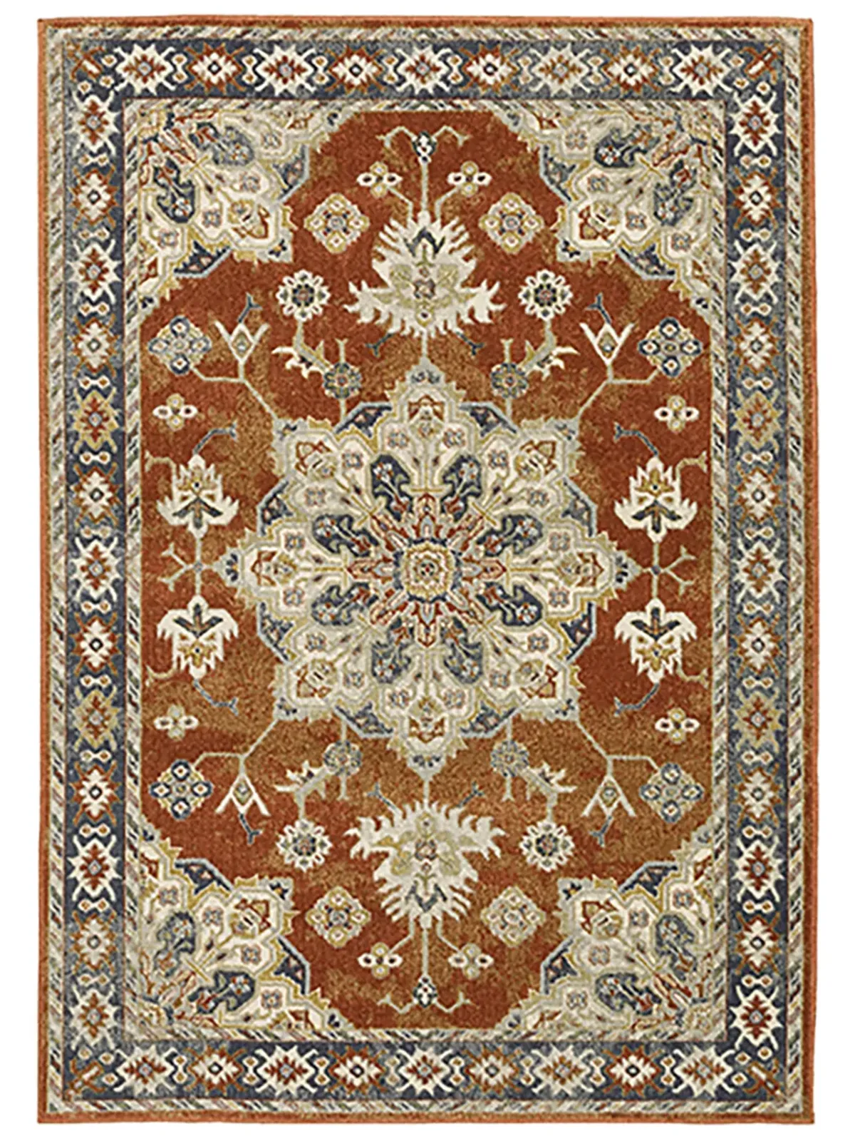 Branson 5'3" x 7'3" Rust Rug