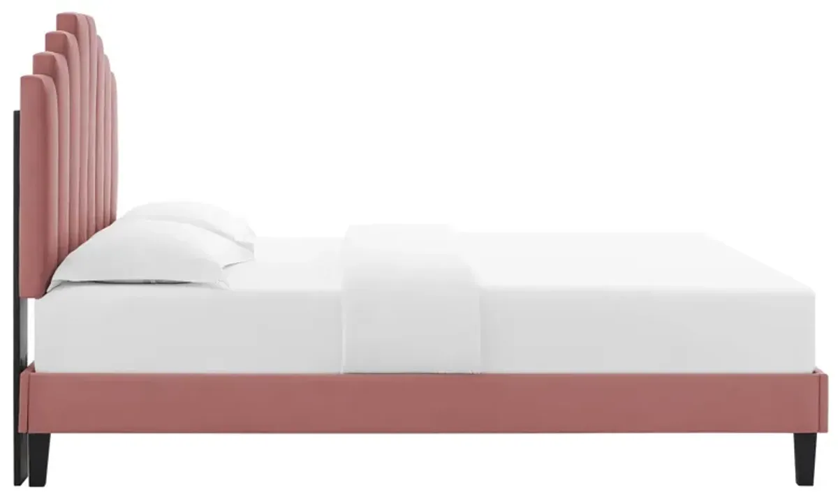 Modway - Elise King Performance Velvet Platform Bed