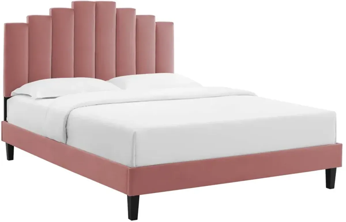 Modway - Elise King Performance Velvet Platform Bed