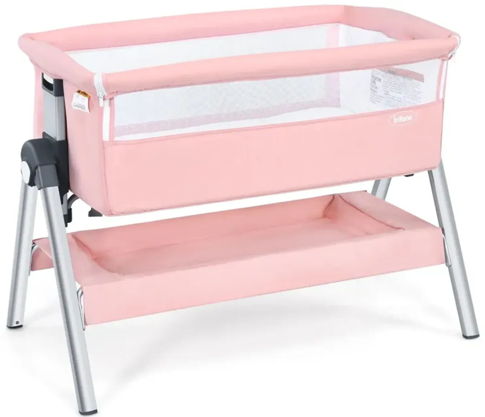 Portable Baby Bedside Sleeper with Adjustable Heights and Angle