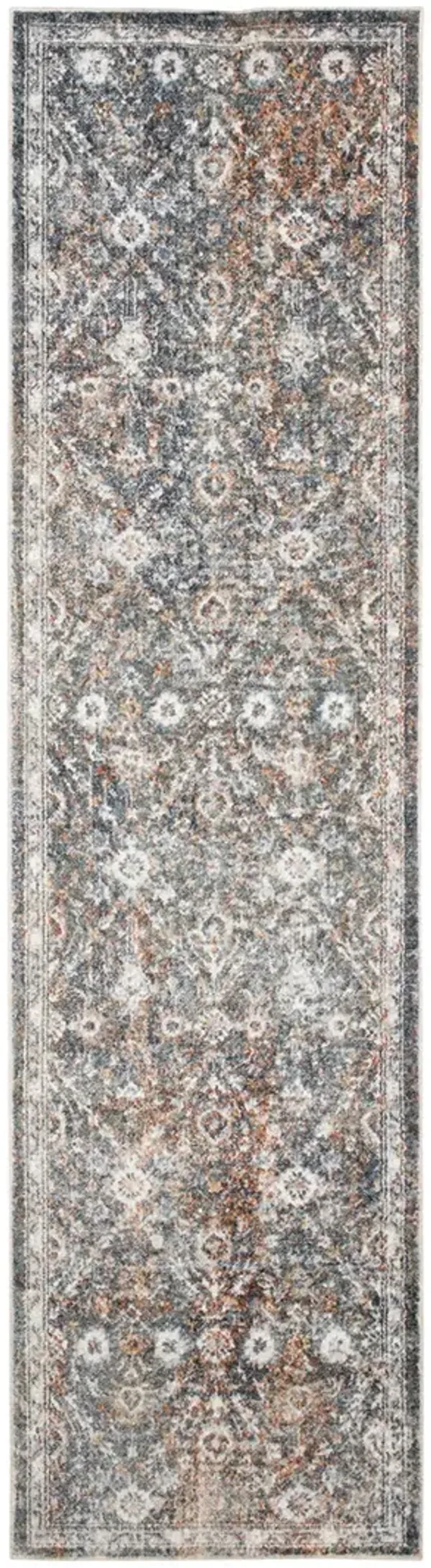 Astra Machine Washable ASW16 Ivory/Multicolor 2' x 6' Rug