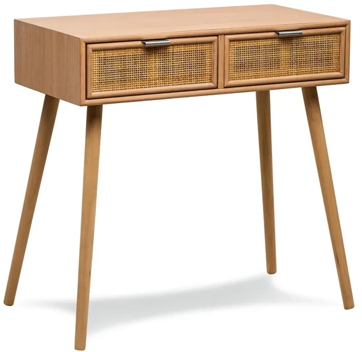 Scandinavian Wooden Console Table with 2 Drawers