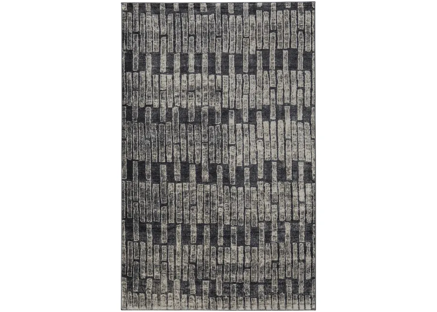 Kano 39LKF Gray/Black/Ivory 5'3" x 7'6" Rug