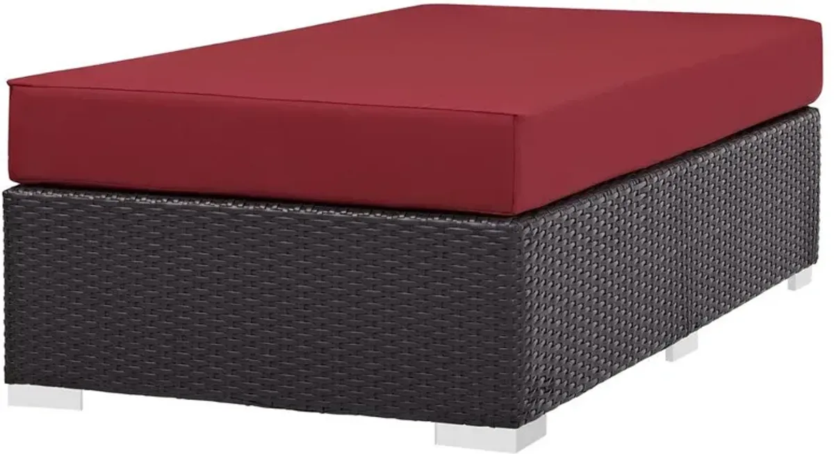 Modway Convene Outdoor Patio Fabric Rectangle Ottoman