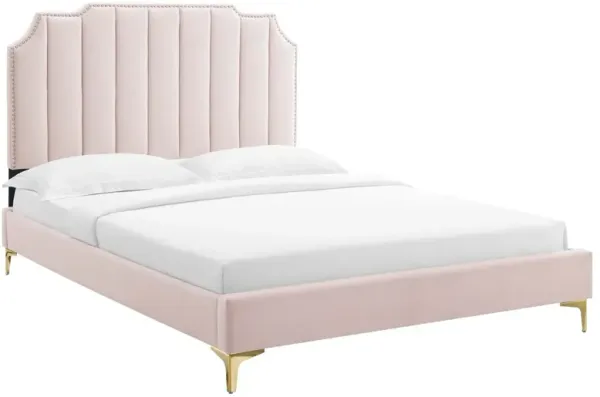Modway - Colette Queen Performance Velvet Platform Bed