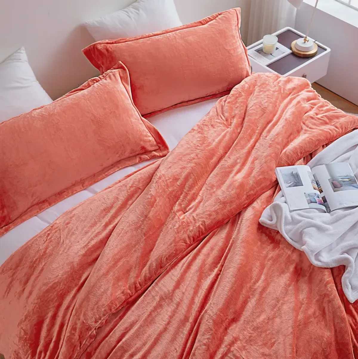 The Original Plush - Coma Inducer® Oversized Comforter Set - Living Coral.