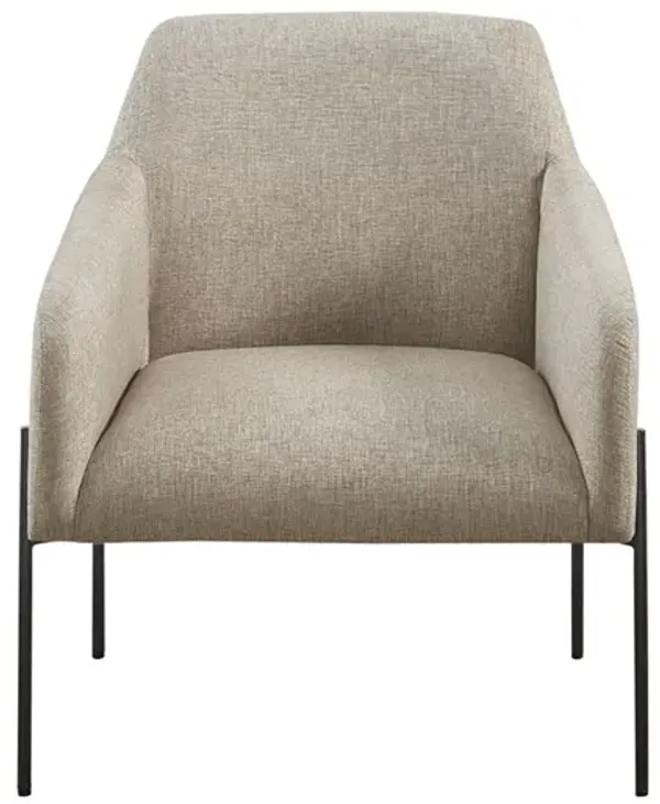 Gracie Mills Arnulfo Modern Metal Leg Accent Chair