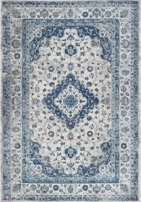 Indhira Ornate Medallion Persian Area Rug