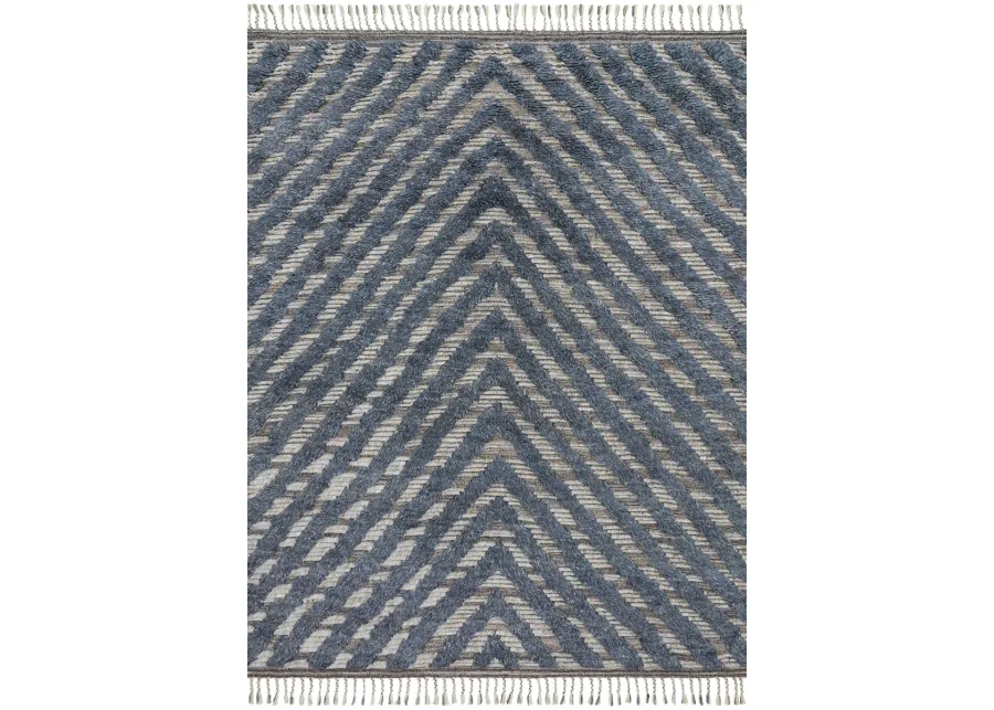 Khalid KF06 Blue/Pewter 7'9" x 9'9" Rug