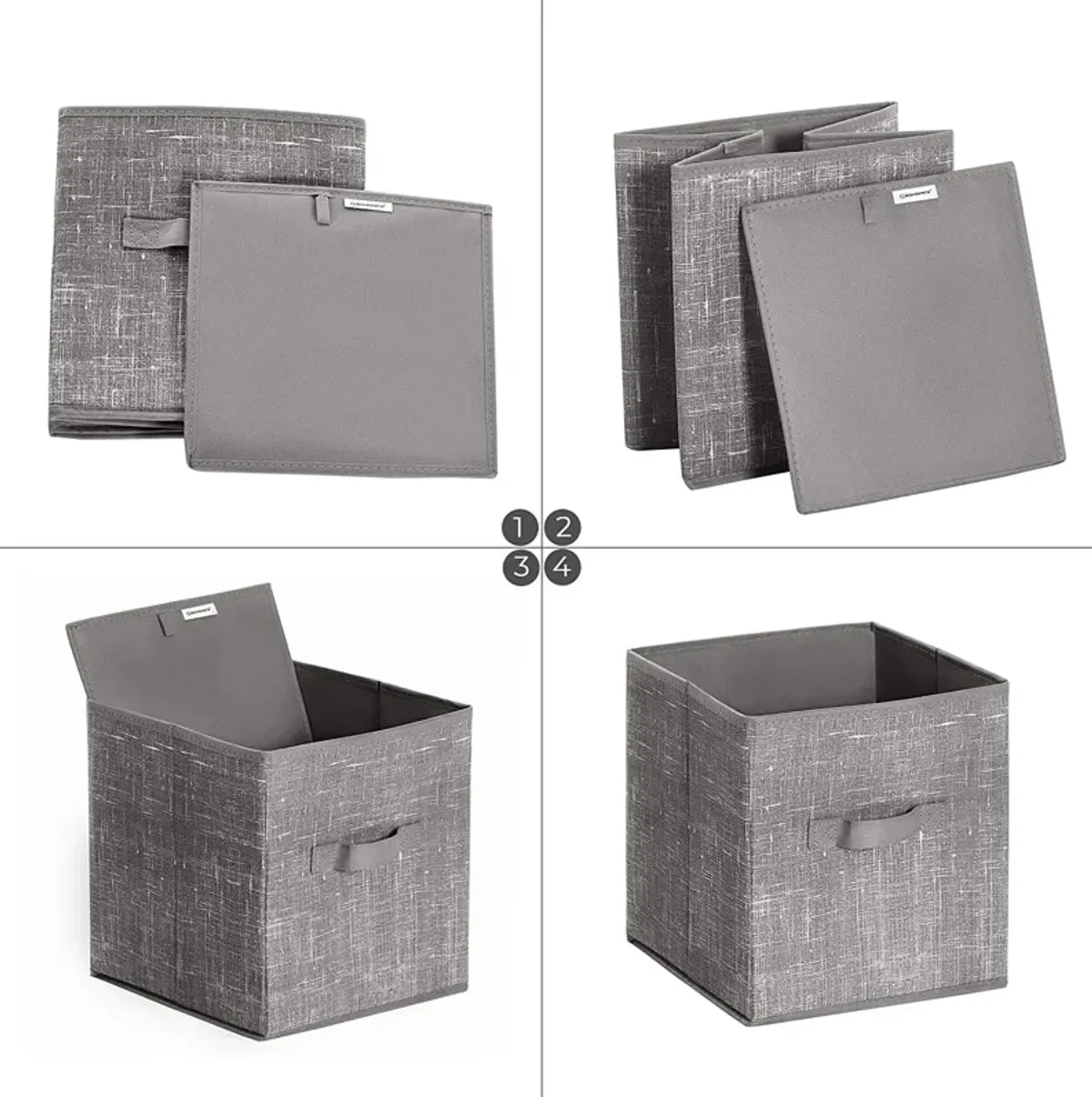 Non-Woven Fabric Storage Cubes with Double Handles