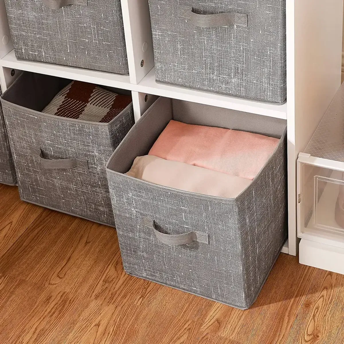 Non-Woven Fabric Storage Cubes with Double Handles