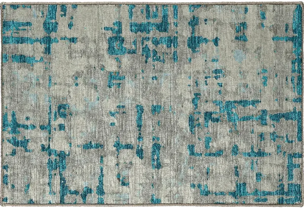 Brisbane BR5 Teal 20" x 30" Rug