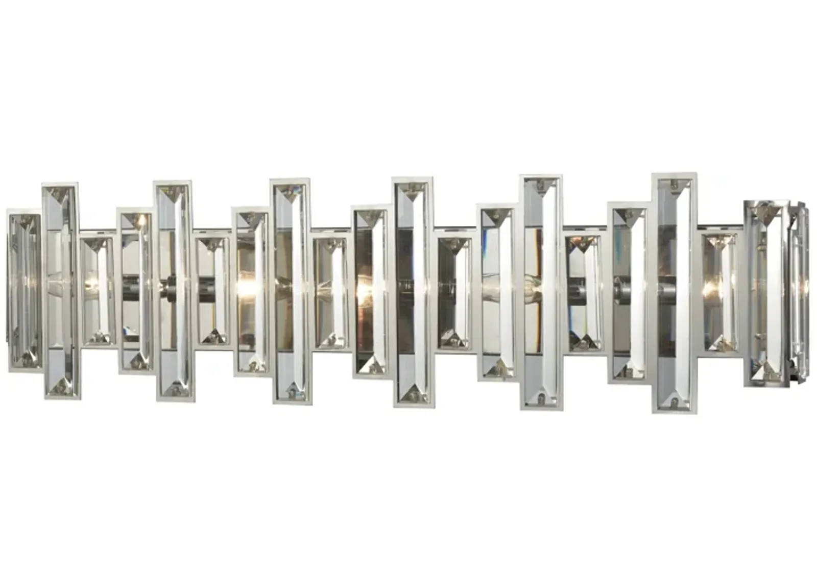 Crystal Heights 30'' Wide 5-Light Chrome Vanity Light