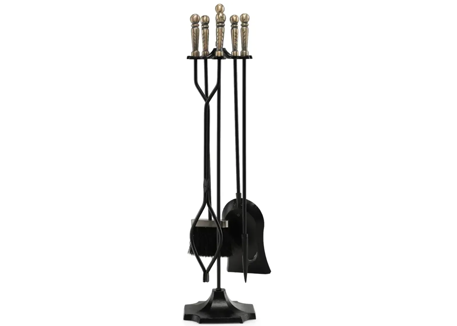 31 inch 5 Pieces Metal Fireplace Tool Set with Stand