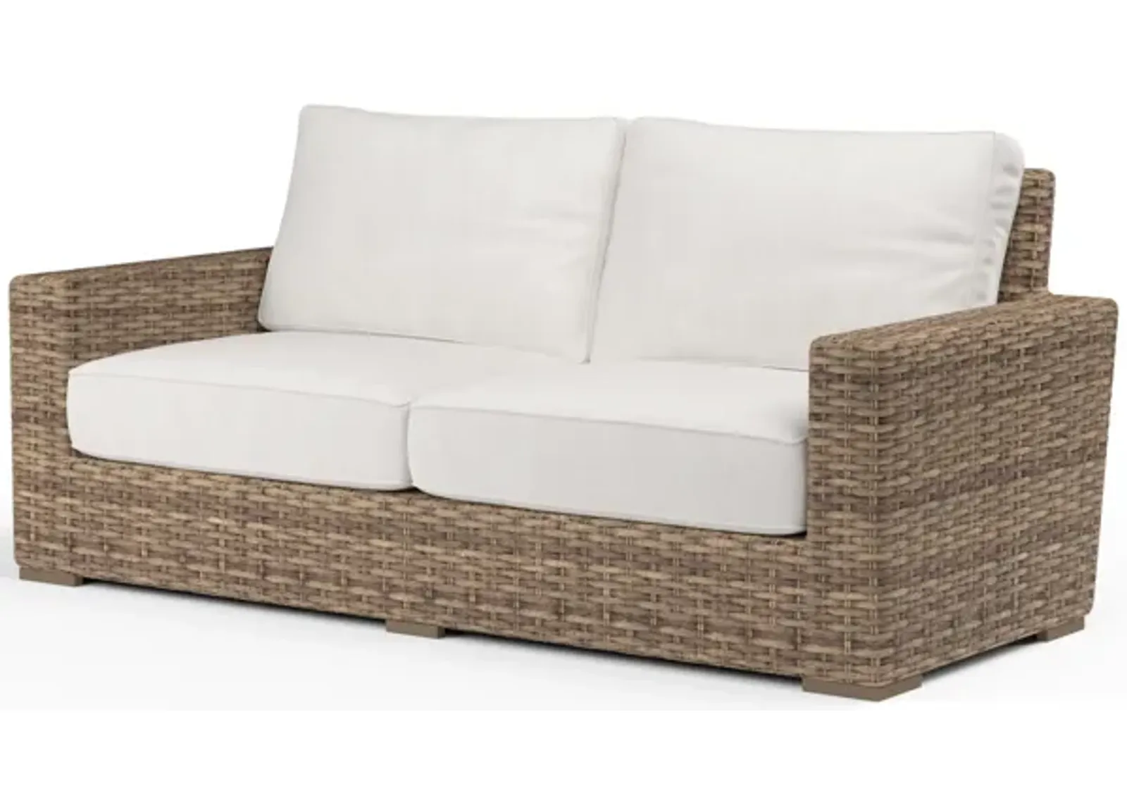 Havana Loveseat in Canvas Flax w/ Self Welt