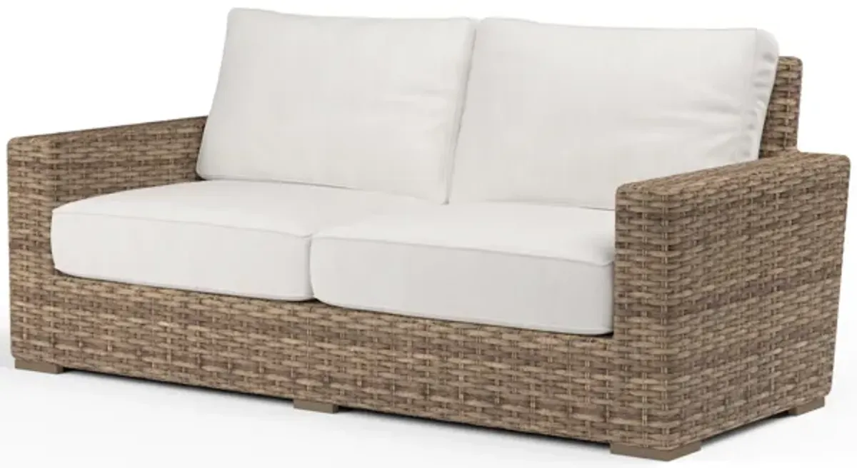 Havana Loveseat in Canvas Flax w/ Self Welt