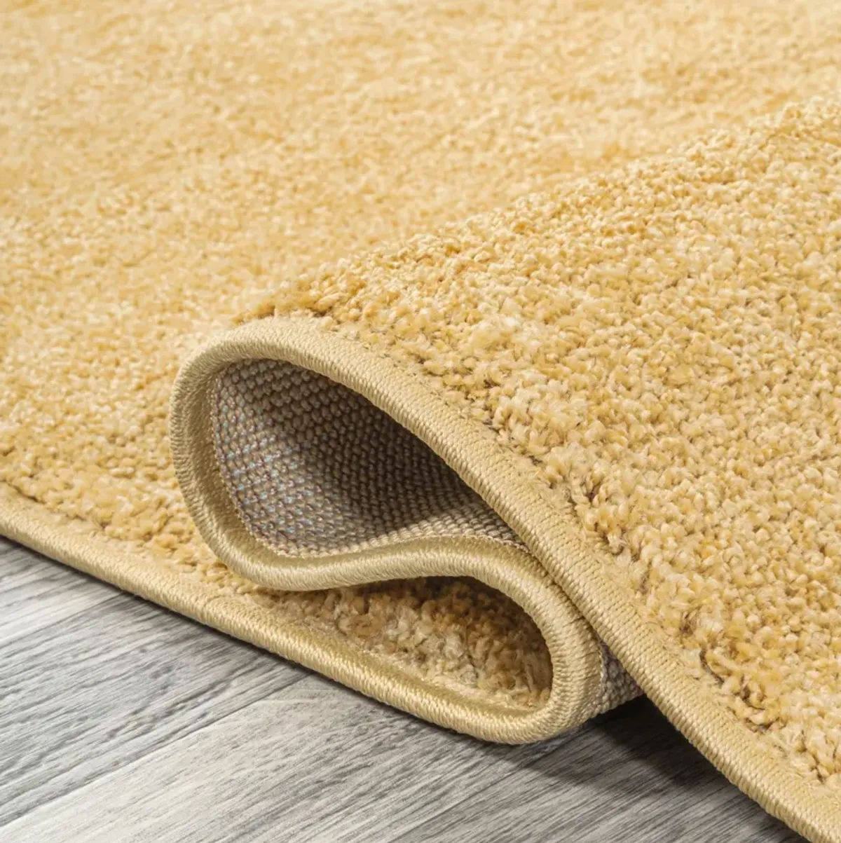 Haze Solid Low Pile Round Area Rug