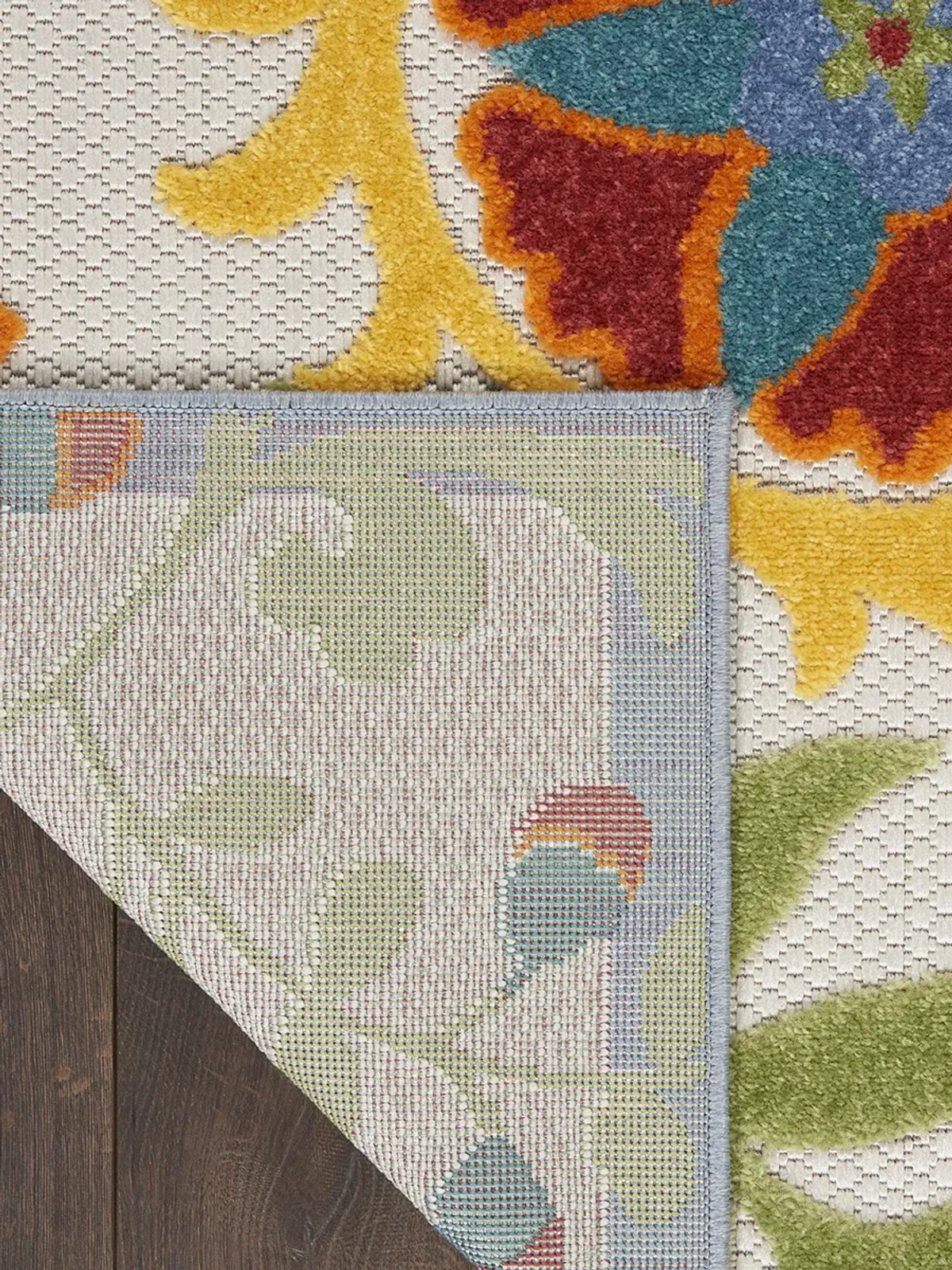 Aloha ALH17 Ivory/Multicolor 7' x 10' Rug