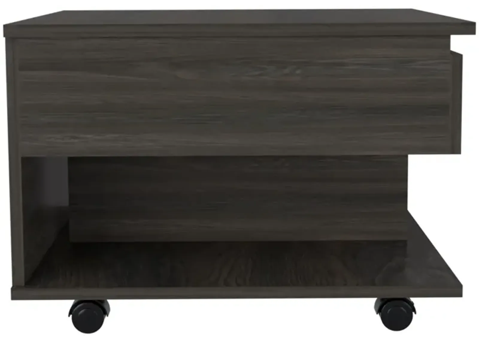 Luanda Lift Top Coffee Table, Casters, One Shelf