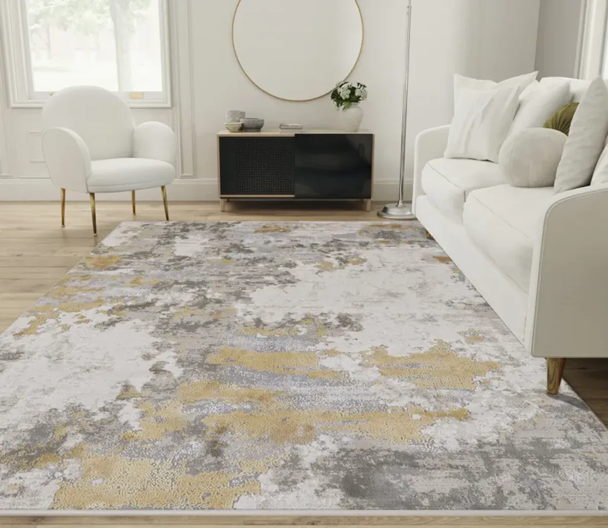 Waldor 3970F Ivory/Gold/Gray 12' x 15' Rug