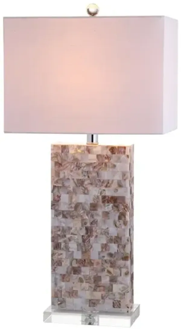 Cannon Seashell and Crystal LED Table Lamp