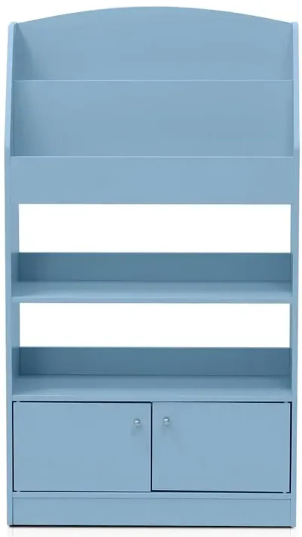 Kidkanac Magazine/Bookshelf with Toy Storage Cabinet, Light Blue