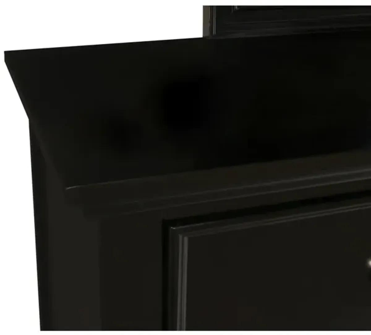 New Classic Furniture Furniture Tamarack Solid Wood 8-Drawer Dresser in Black