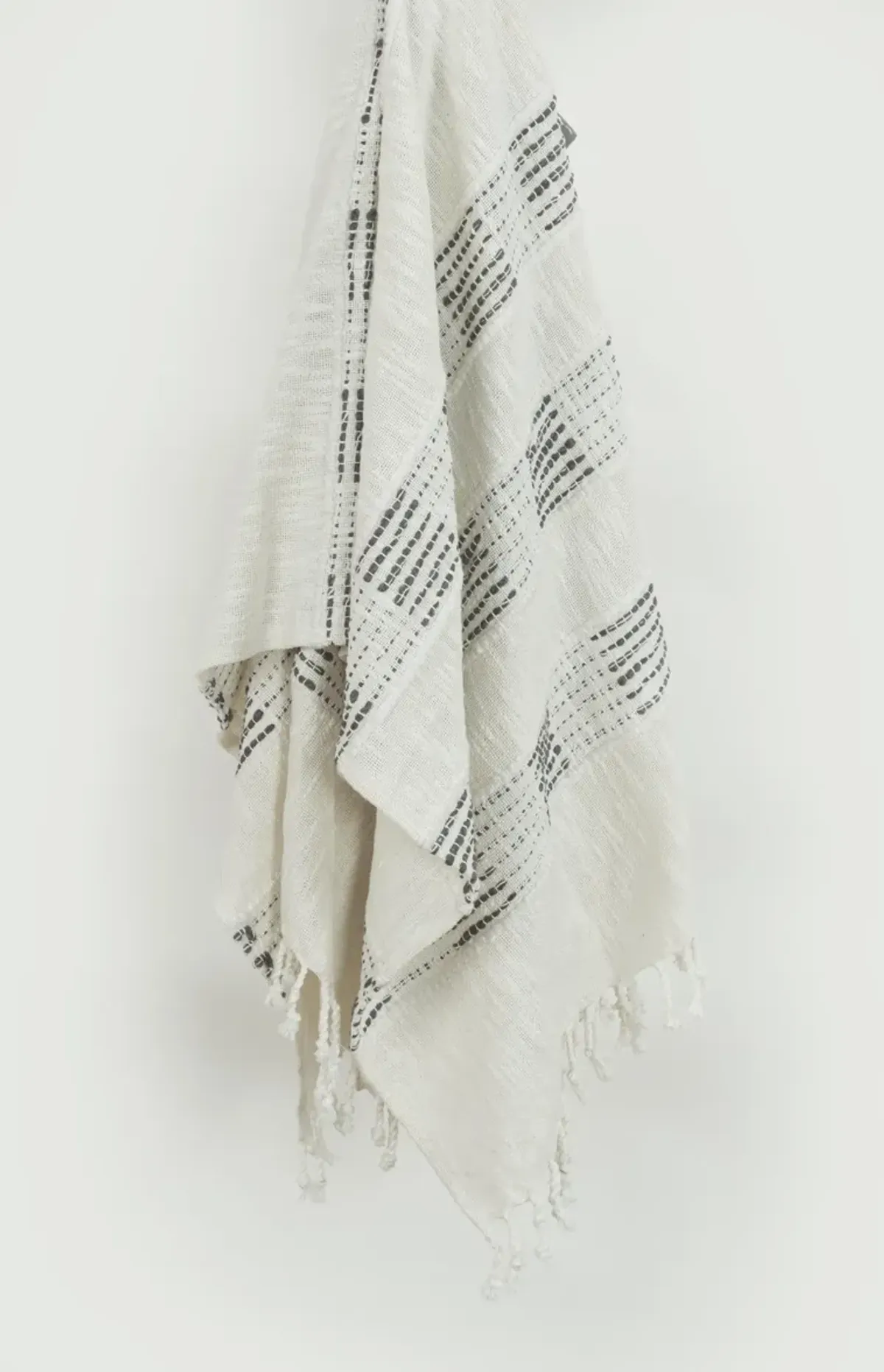 Gray/Natural 50" x 60" Throw Blanket, Artisanal