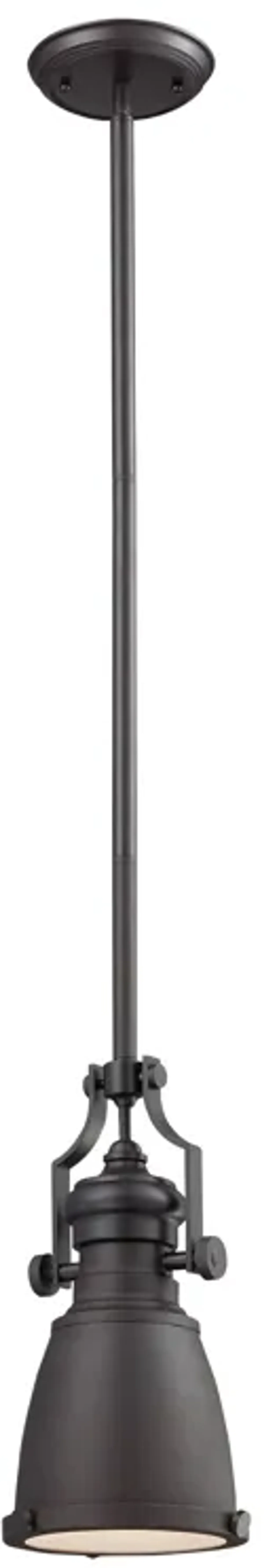 Chadwick 8'' Wide 1-Light Oiled Bronze Mini Pendant