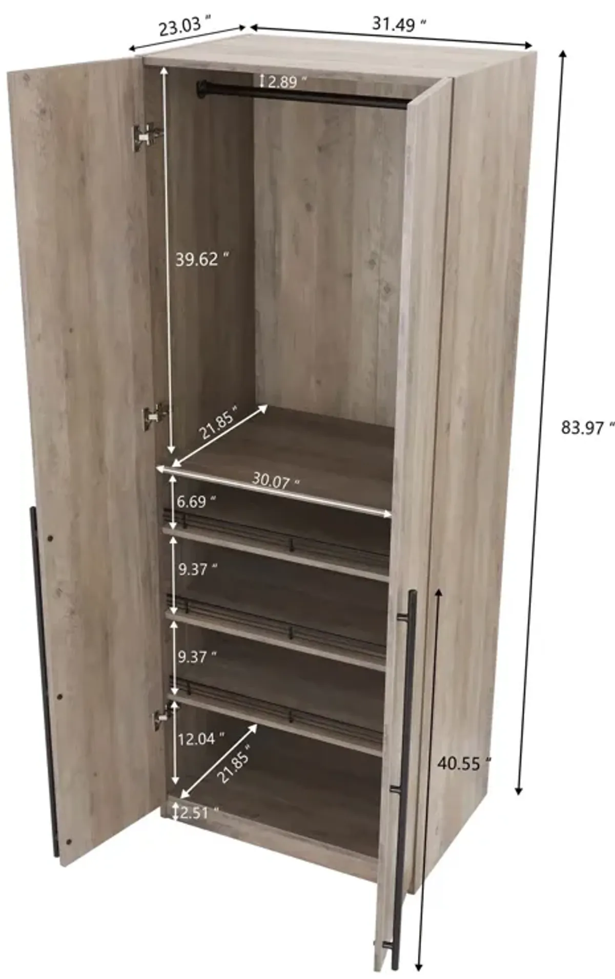 Lee Wardrobe 3.0 in Gray