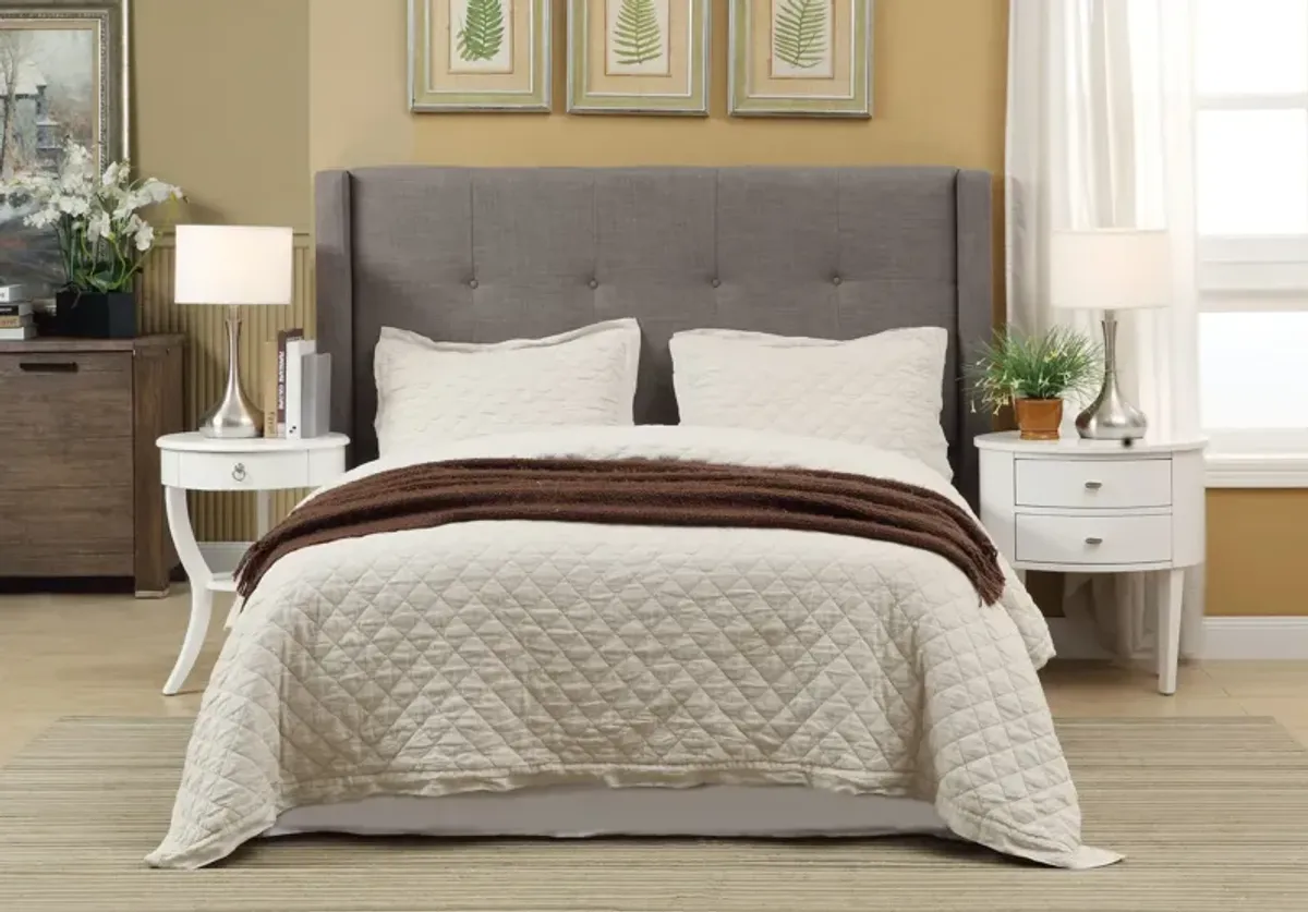 Madeleine Wingback Queen Storage Bed