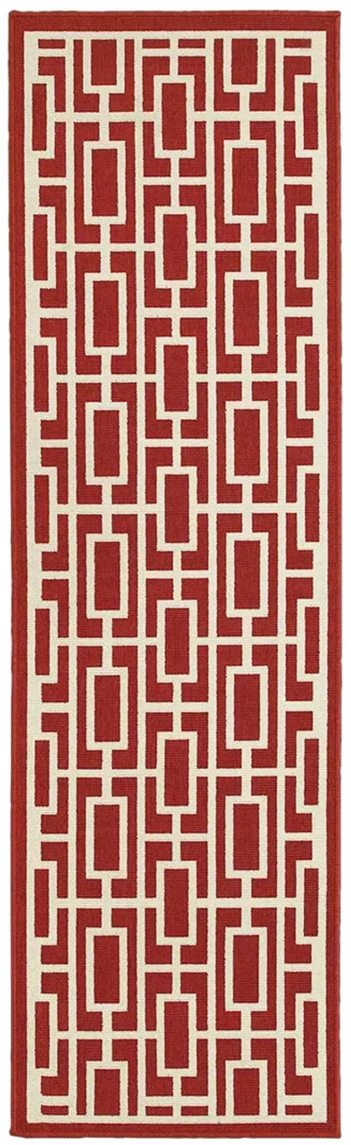 Meridian 2'3" x 7'6" Red Rug