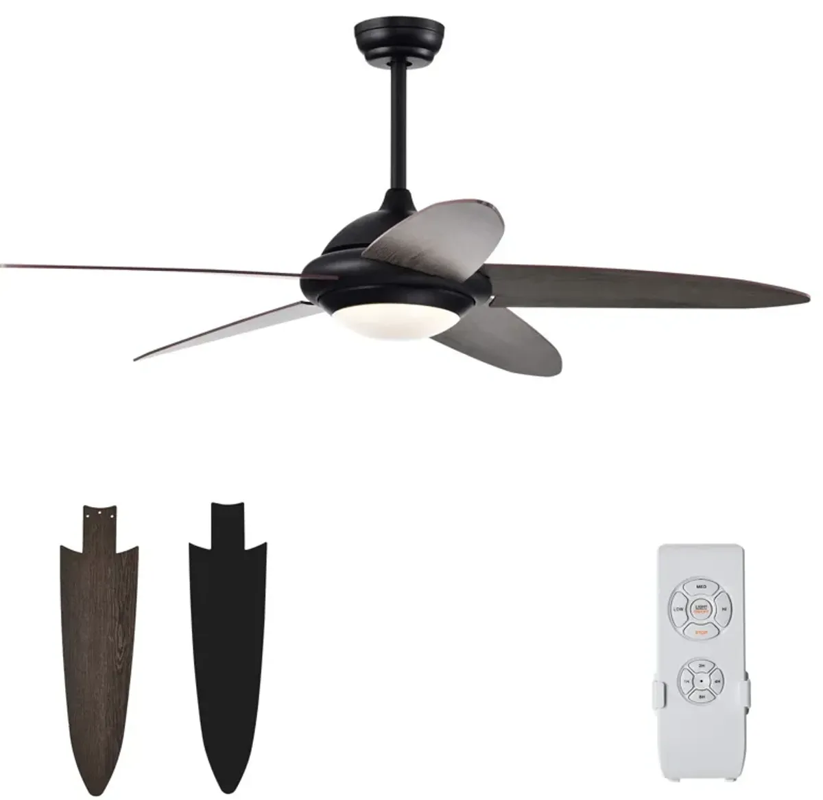 Ceiling Fan with Lights and 3 Color Modes for Adjustable Lighting