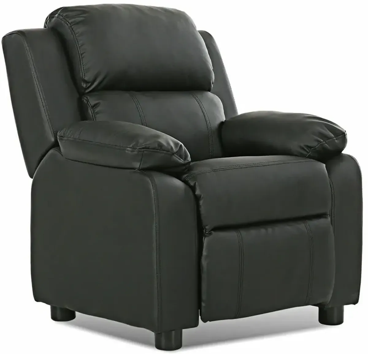 Kids Deluxe Headrest  Recliner Sofa Chair with Storage Arms