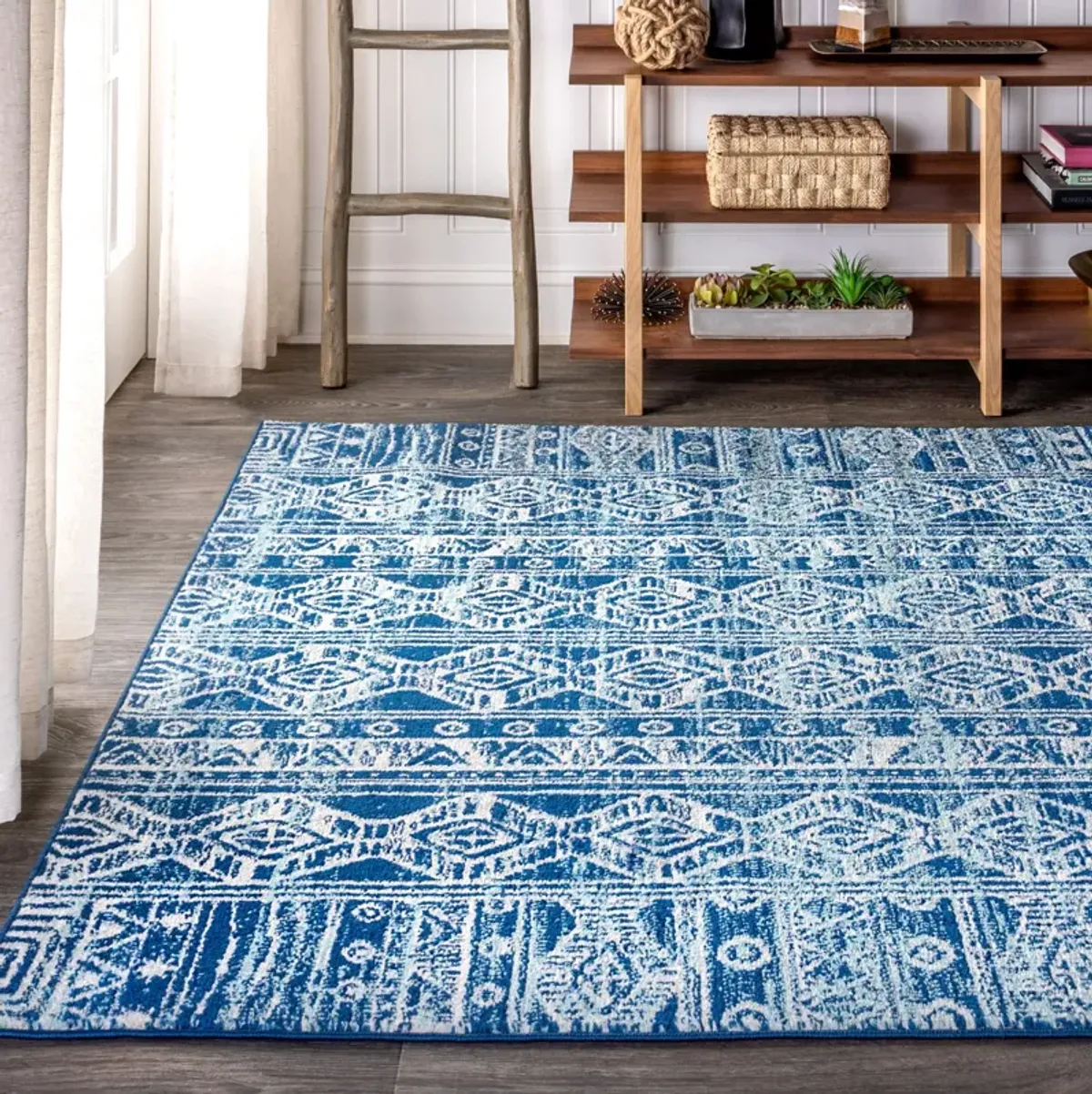 Modern Persian Boho Vintage Tribal Area Rug