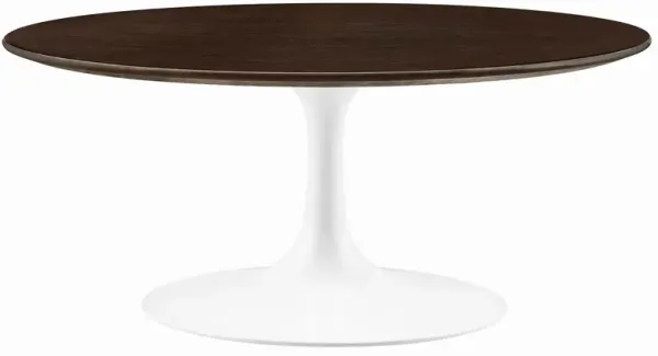 Modway Lippa Coffee Table, White Cherry Walnut