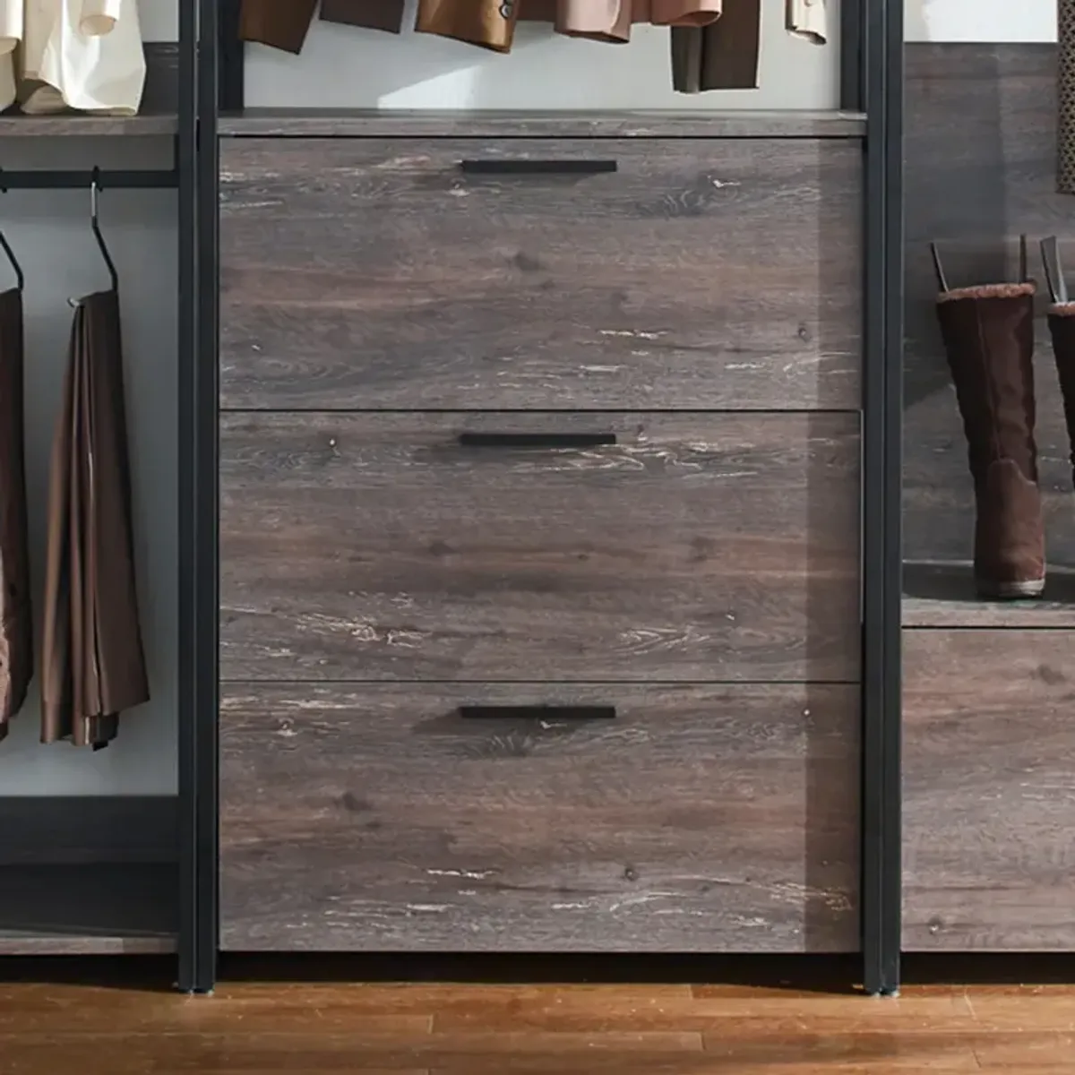 FC Design Klair Living Wood Walk-in Closet System