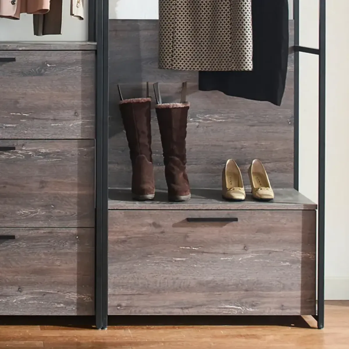 FC Design Klair Living Wood Walk-in Closet System