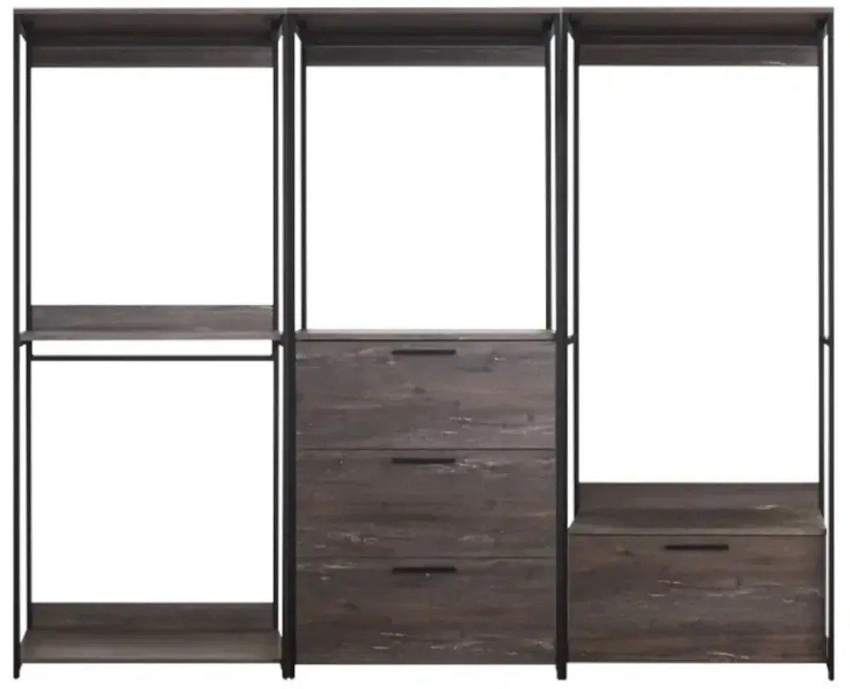 FC Design Klair Living Wood Walk-in Closet System