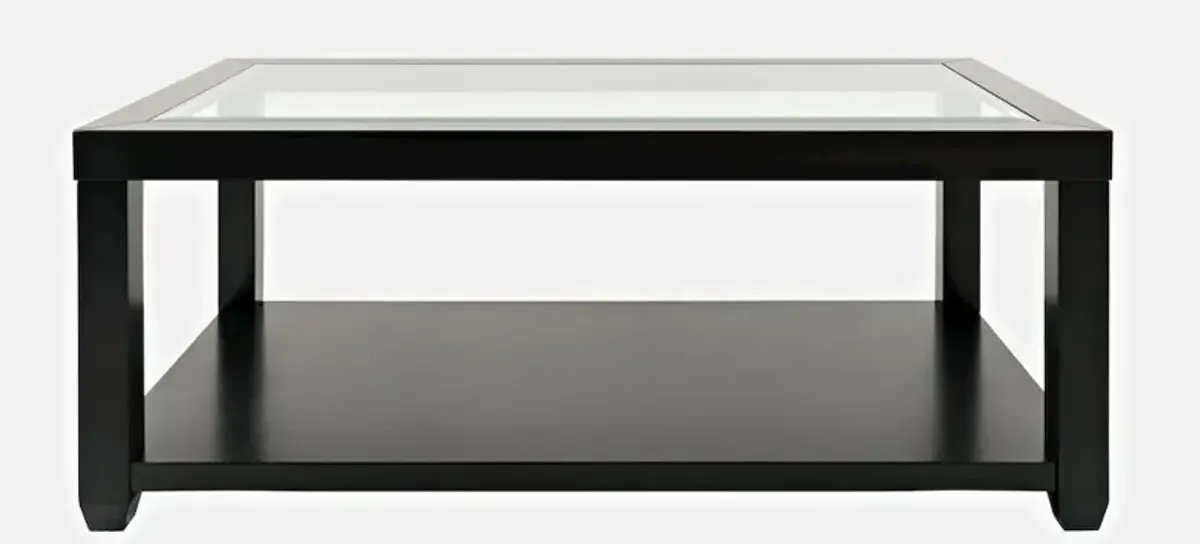 Jofran Urban Icon Contemporary Rectangular Glass Inlay Coffee Table