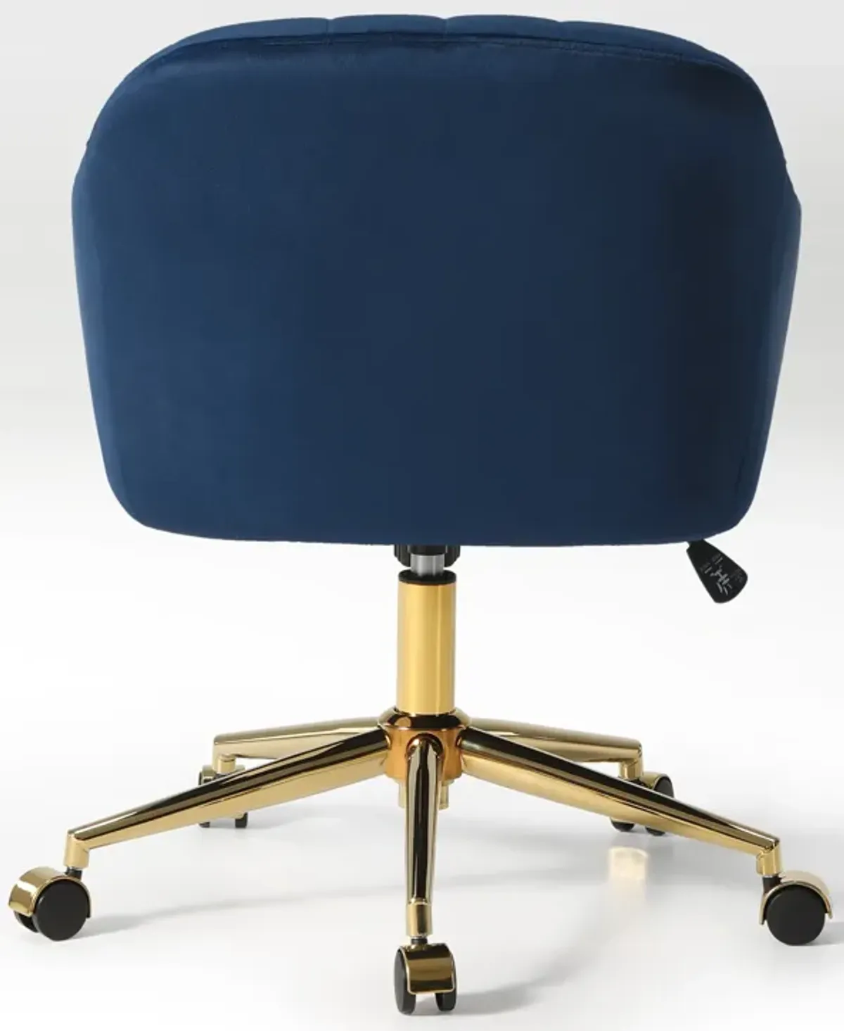 WestinTrends Upholstered Velvet Swivel Vanity Office Chair With Wheels