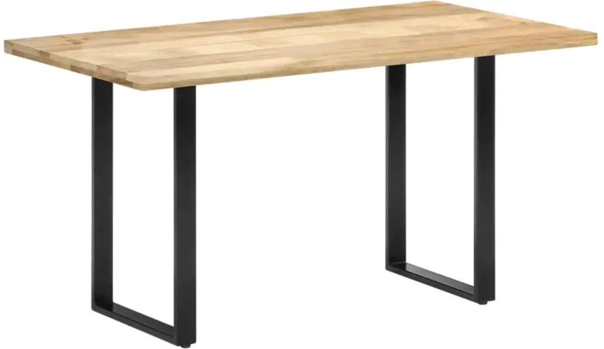 vidaXL Dining Table 55.1"x27.6"x29.9" Solid Mango Wood