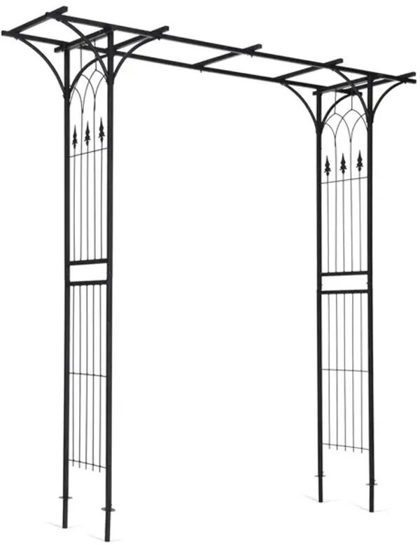 82 x 20.5 Inch Metal Garden Arch for Various Climbing Plant