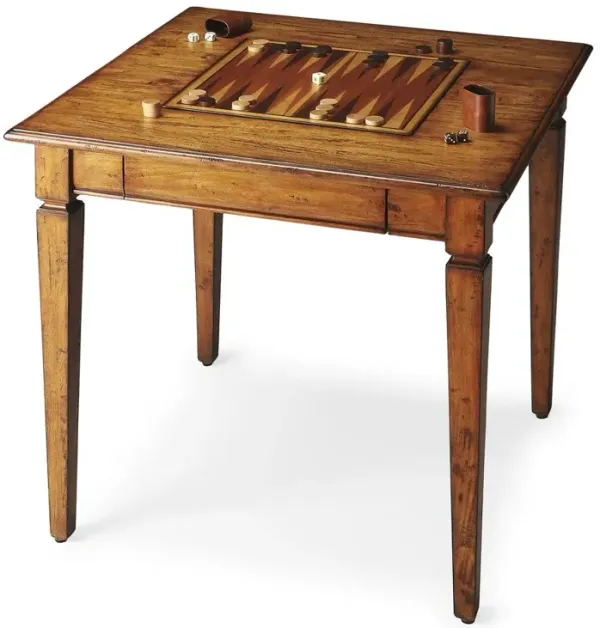 Butler Specialty Company Breckinridge Rustic Game Table, Light Brown