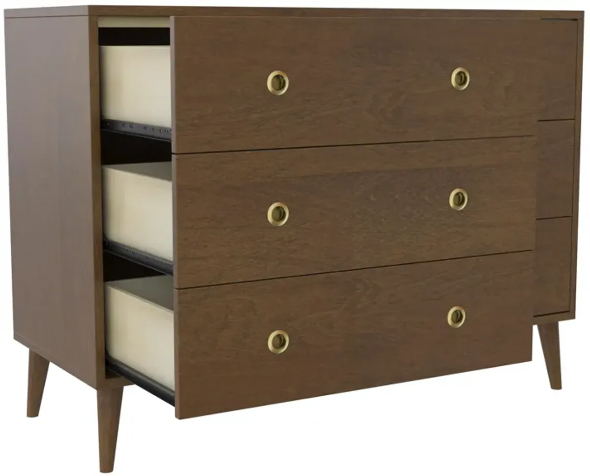 Novogratz Harper 6-Drawer Dresser with Round Gold Handles