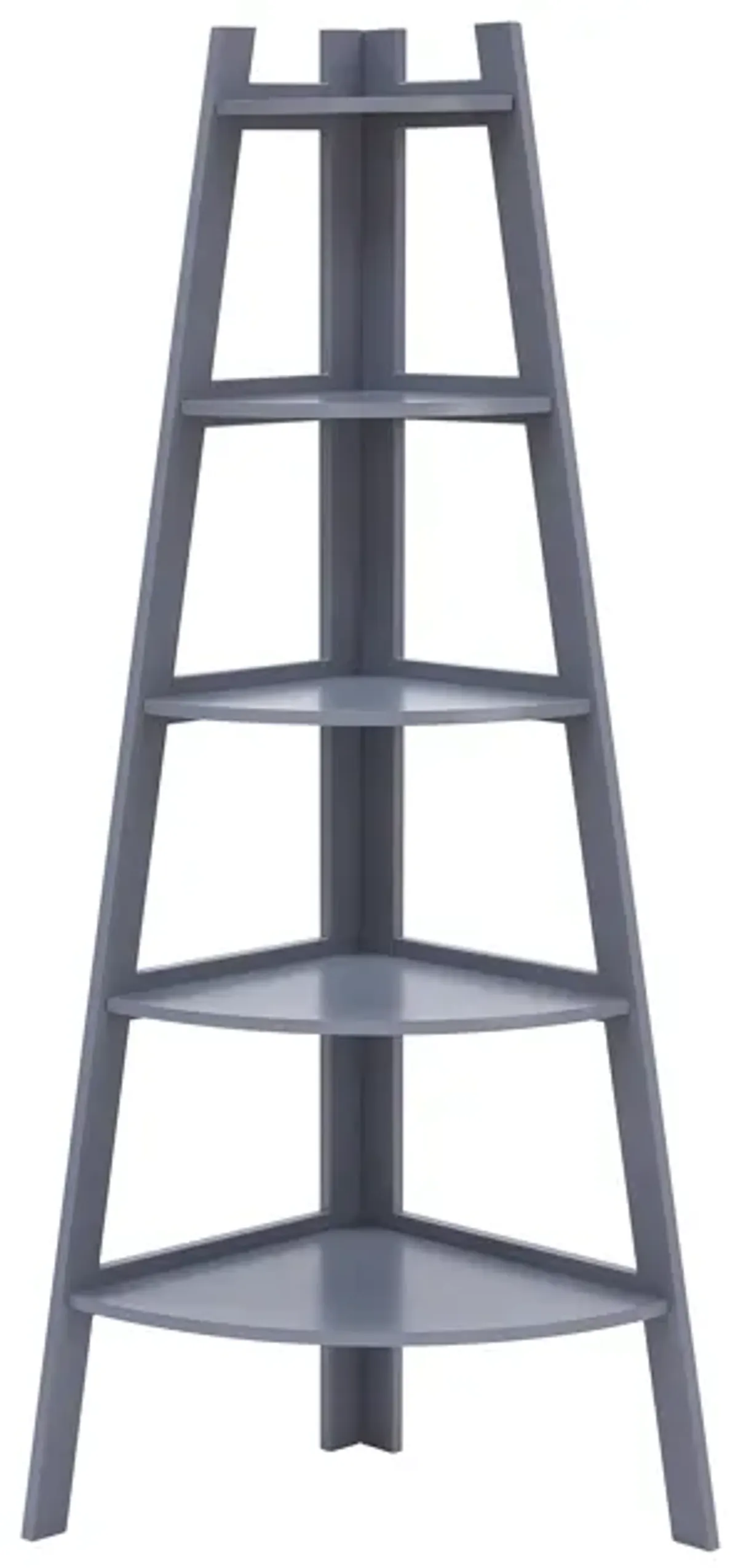 Five Tier Corner Ladder Display Bookshelf