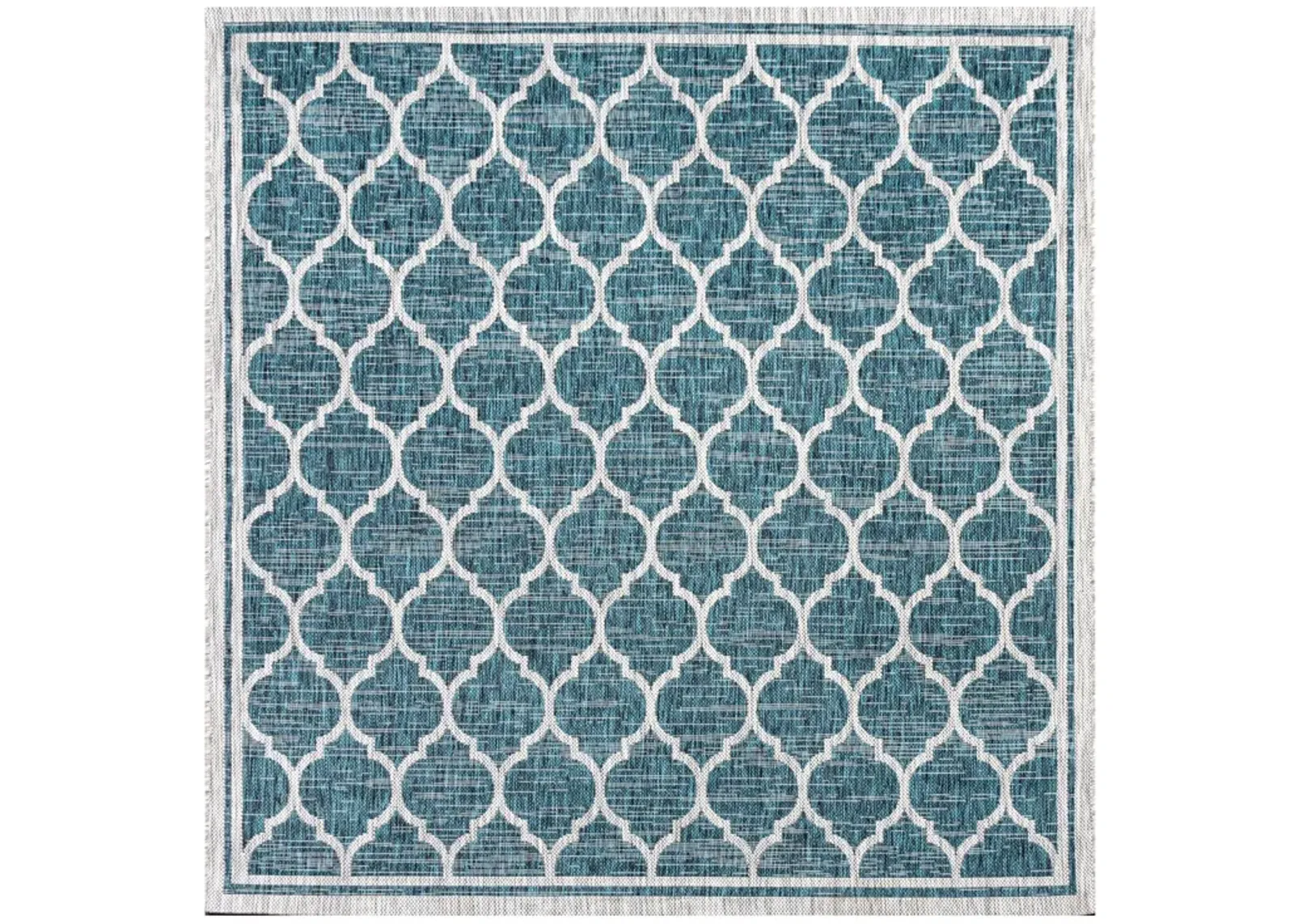 Trebol Moroccan Trellis Textured Weave Indoor/Outdoor Area Rug