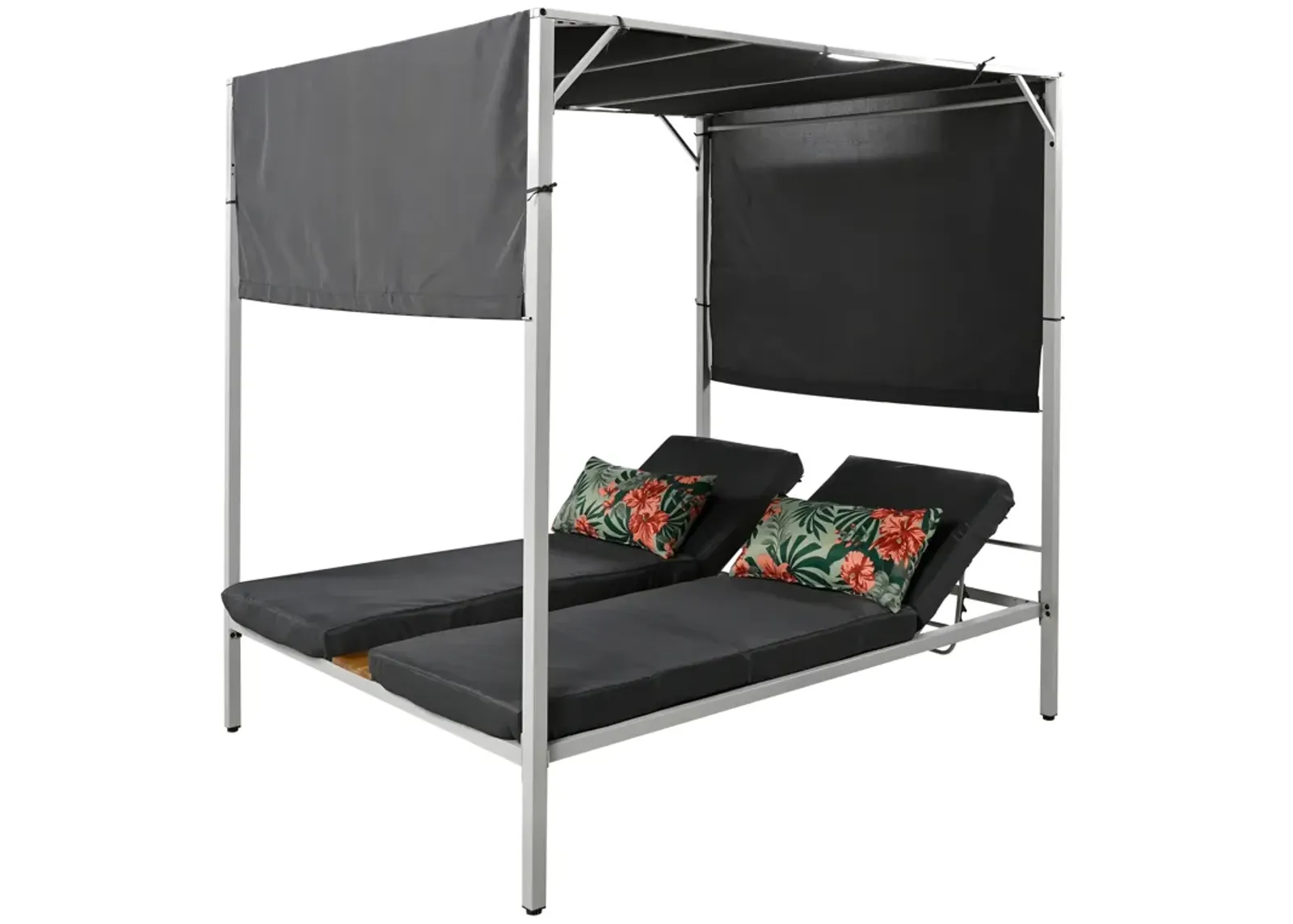 Merax Outdoor Patio Sunbed Daybed with Cushions